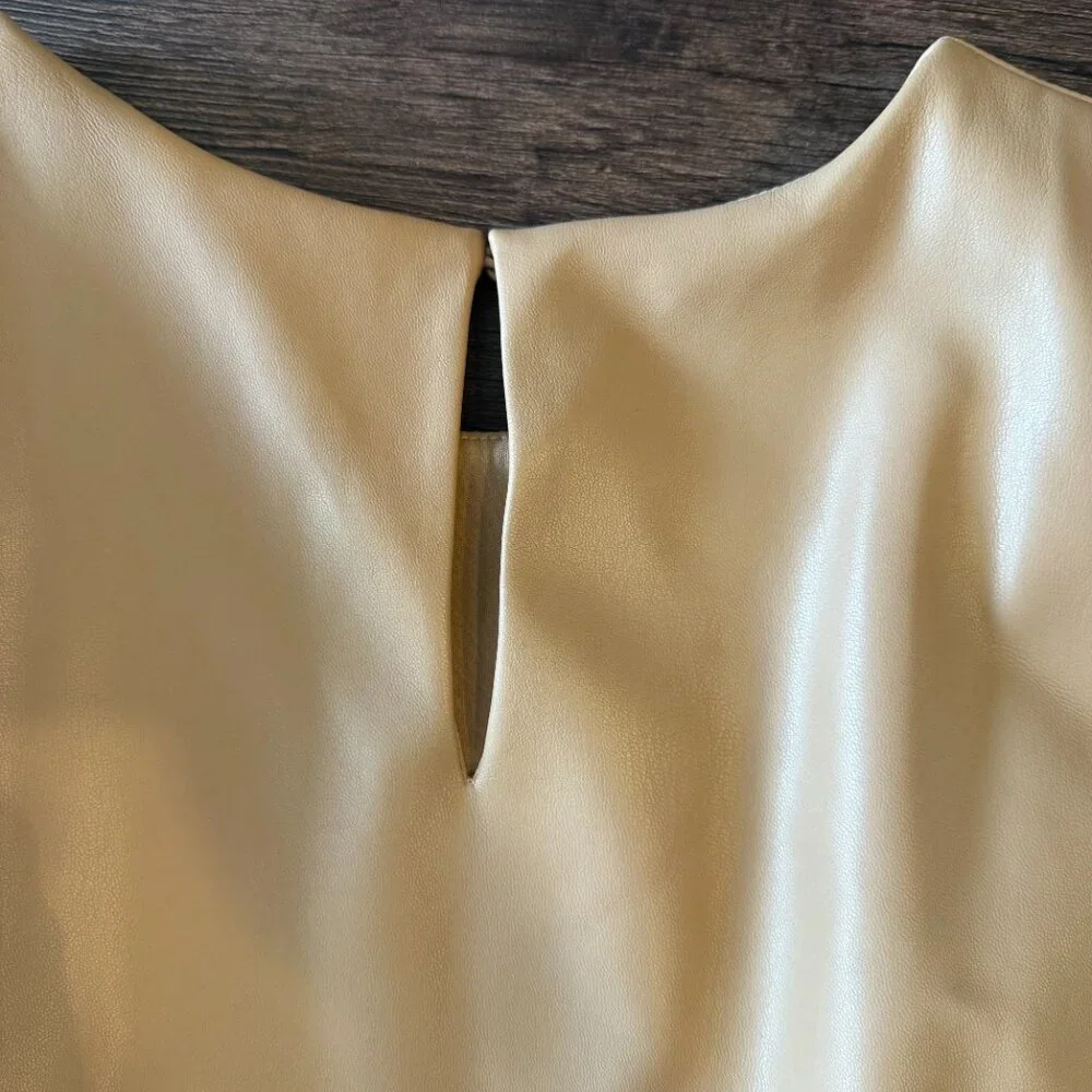 ZARA FAUX LEATHER DRESS - Picture 4 of 4